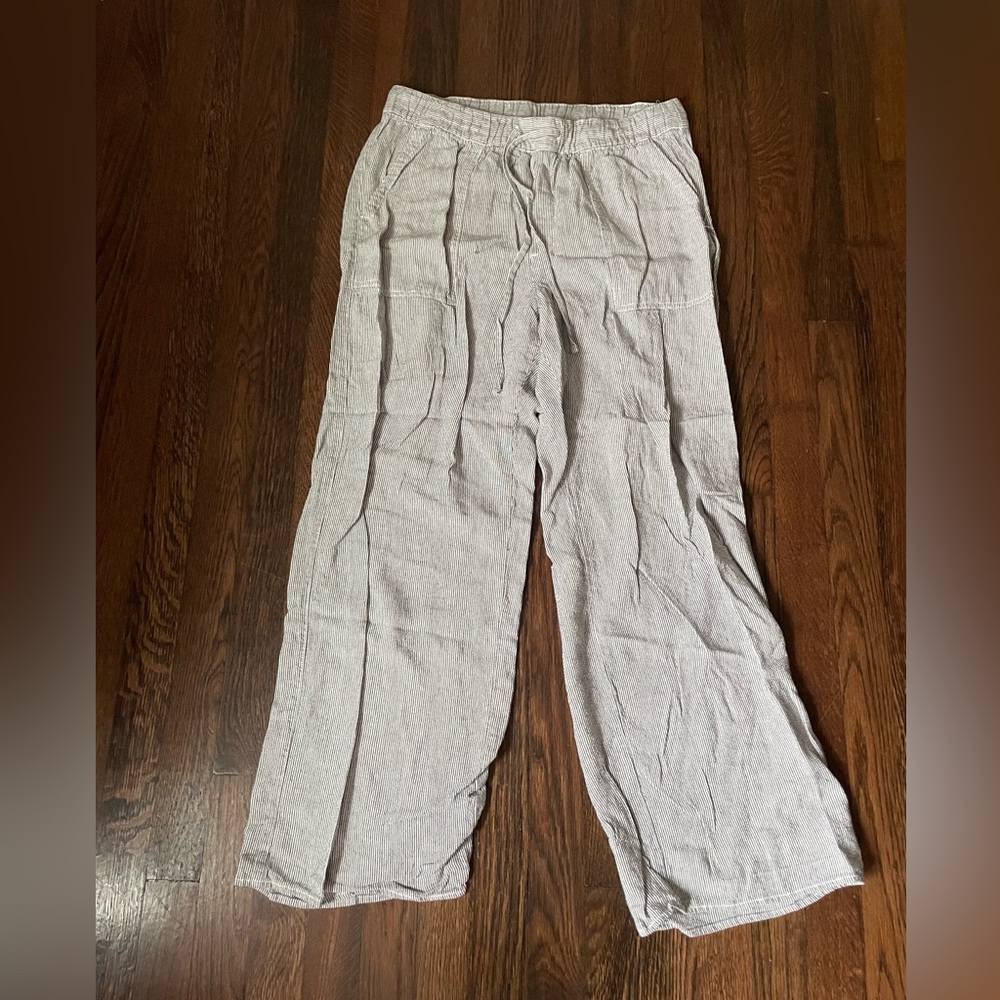 Gap striped pants with elastic waist